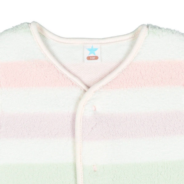 西松屋 ELFINDOLL ボアフリースベスト（ボーダー） 正規品