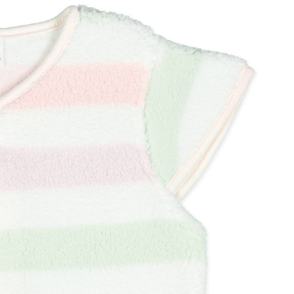 西松屋 ELFINDOLL ボアフリースベスト（ボーダー） 正規品