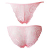 Women's Lace Jacquard Low-Waist Briefs Traceless Hip-Lifting Hollow Floral