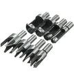 8pcs Wood Plug Cutter set tapered plug cutter