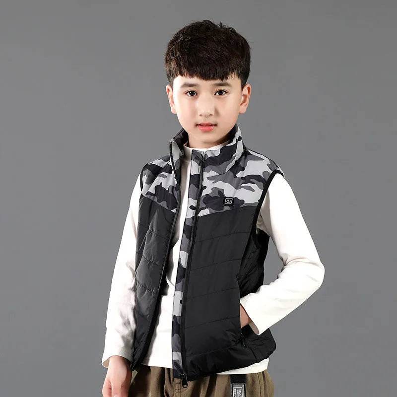 Children Thermal Winter Vest Jacket Outwear Boy Girl Kids
