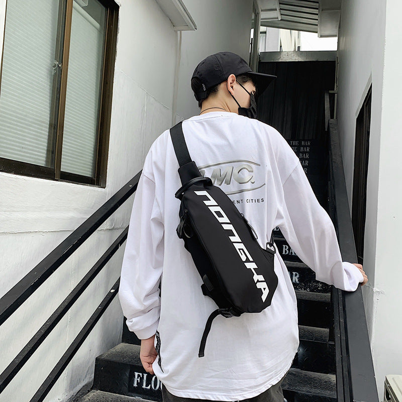 Canvas Crossbody Chest Bag – Streetwear Sling Bag for Men & Women