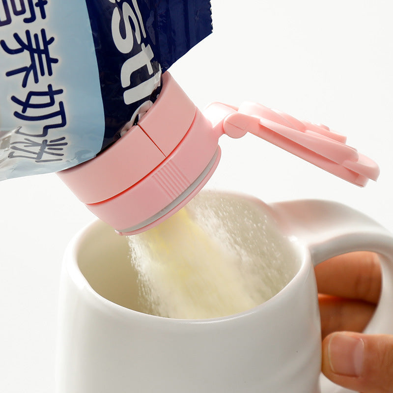 Rose Bag Sealing Cap – Moisture-Proof Flip Lid for Food Storage