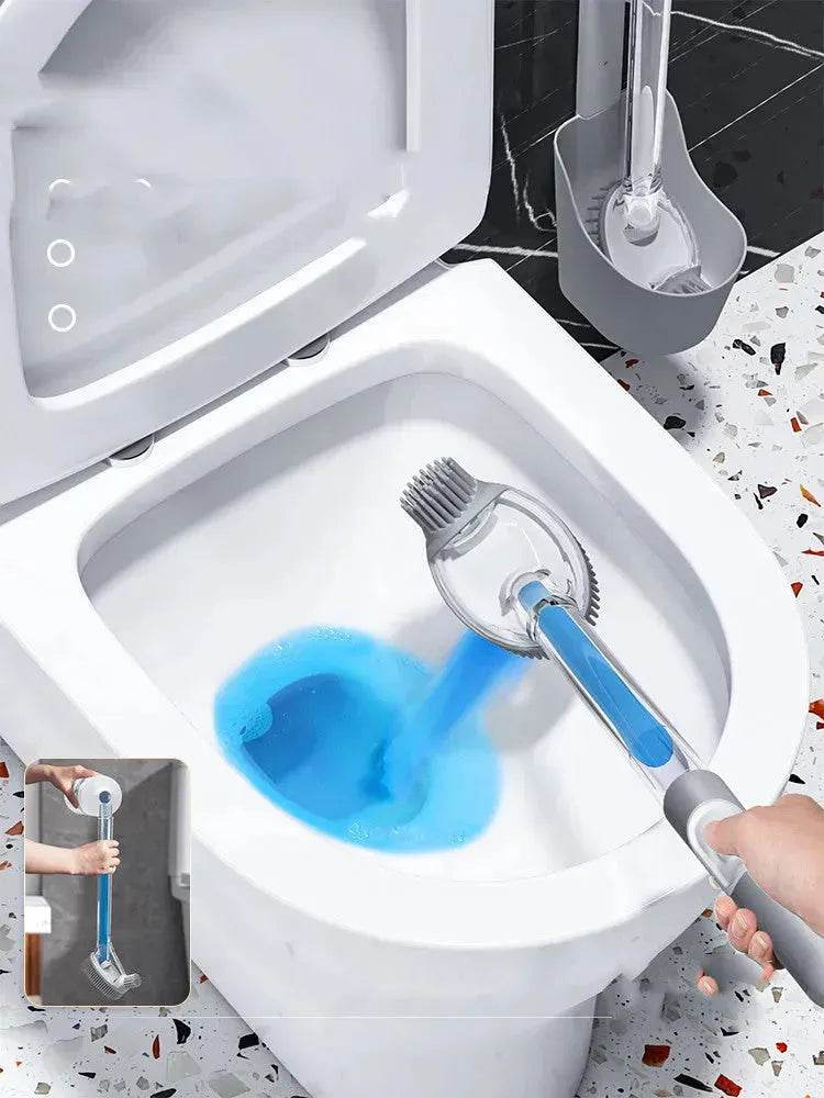 Household Sturdy Bristle strong  silicone Toilet brush