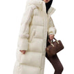 Women's Mid-Length Down Jacket, Thick Winter Coat