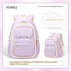 Girls' Super Lightweight Large Capacity Multi-compartment Waterproof Backpack