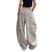Y2K Wide Leg Sweatpants Women – Embroidered Streetwear Joggers