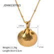 Stainless Steel Shell & Starfish Beach Necklace – Electroplated Clavicle Chain for Women (14 Styles)