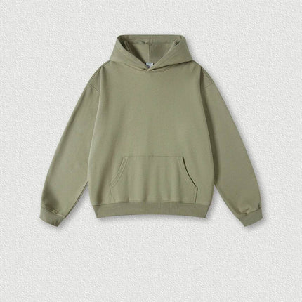 2pcs Men's Cotton American-style Heavy Hoodie Sweatshirt Pullover sweatsuit Outfit set