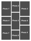 32″X24″ Collage Canvas 9 Photos Portrait - All Occasions