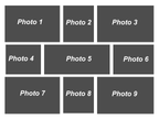 32″X24″ Collage Canvas Photo All Occasions 9 blocks