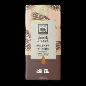 Endangered Species Chocolate - Ntrl Dk Choc.with SeaSalt/Almonds (85g)