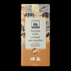 Endangered Species Chocolate - Natural Dk Choc. Hazelnut Toffee (85g)