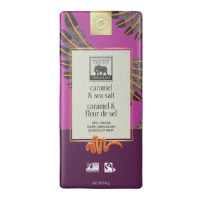 Endangered Species Chocolate - Dk Choc. With Caramel & Sea Salt (85g)