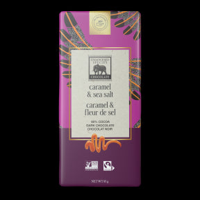 Endangered Species Chocolate - Dk Choc. With Caramel & Sea Salt (85g)
