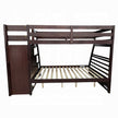 Mojo Twin/Full Bunk Loft Bed W/Trundle & Storage - Espresso