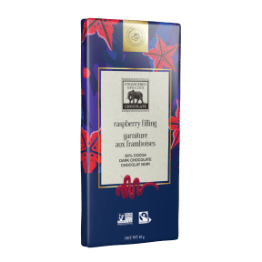 Endangered Species Chocolate - Raspberry Filling 60% Dark Choco (85g)
