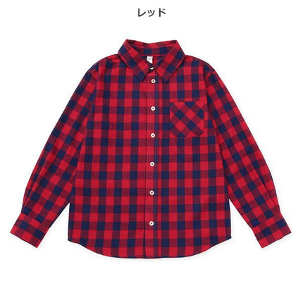 西松屋 ELFINDOLL CLASSIC ビエラチェック柄長袖シャツ 正規品