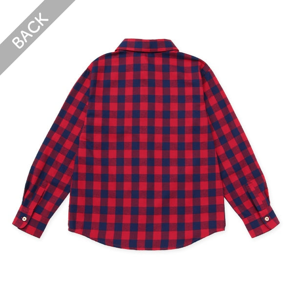 西松屋 ELFINDOLL CLASSIC ビエラチェック柄長袖シャツ 正規品