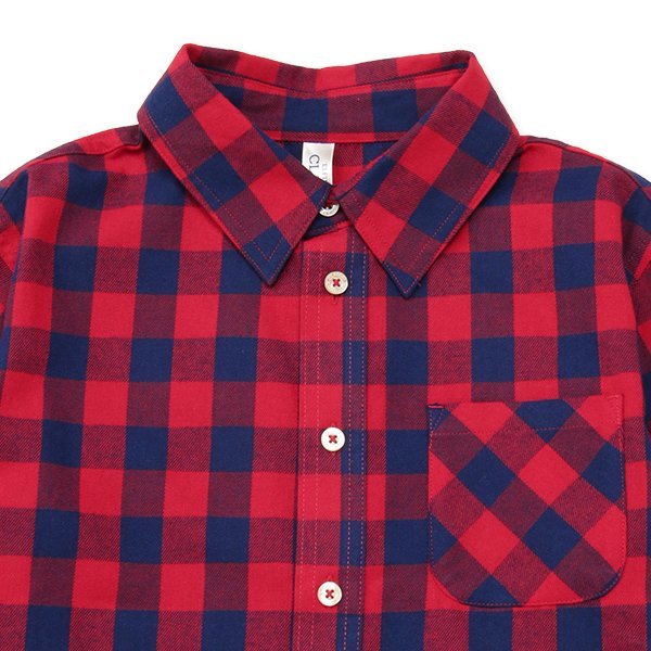 西松屋 ELFINDOLL CLASSIC ビエラチェック柄長袖シャツ 正規品