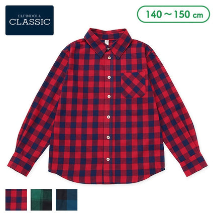 西松屋 ELFINDOLL CLASSIC ビエラチェック柄長袖シャツ 正規品