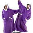 Oversized Fleece Hoodie Blanket with Pockets, Multiple Colours | Short–150 cm