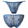 Women's Lace Jacquard Low-Waist Briefs Traceless Hip-Lifting Hollow Floral