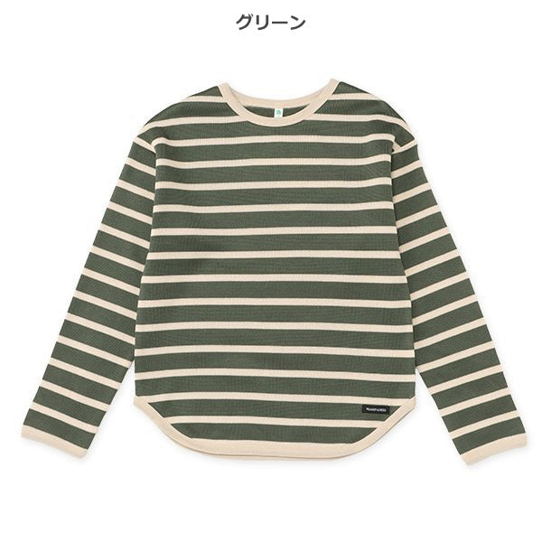 西松屋 ELFINDOLL 裏起毛ニットソーボーダートレーナー 正規品