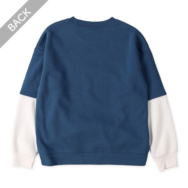 西松屋 ELFINDOLL 裏起毛袖レイヤード風トレーナー 正規品