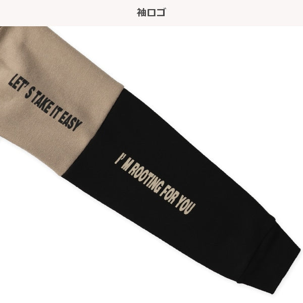 西松屋 ELFINDOLL 裏起毛切り替え袖ロゴトレーナー 正規品