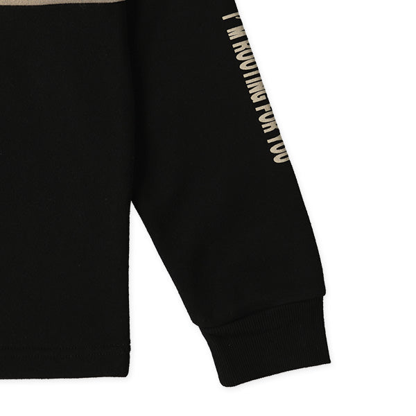 西松屋 ELFINDOLL 裏起毛切り替え袖ロゴトレーナー 正規品