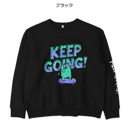 西松屋 ELFINDOLL 裏起毛スケボー袖ロゴプリントトレーナー 正規品