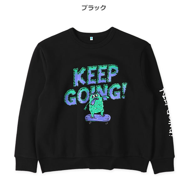 西松屋 ELFINDOLL 裏起毛スケボー袖ロゴプリントトレーナー 正規品