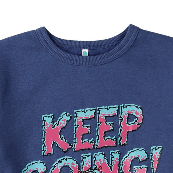 西松屋 ELFINDOLL 裏起毛スケボー袖ロゴプリントトレーナー 正規品