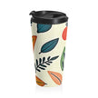 Floral Folk Art Stainless Steel Travel Mug