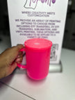 Neon Glass Mug 17oz - Customizable Blank Mug for Sublimation & Vinyl