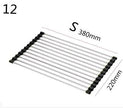 Folding Kitchen Drain Sink Rack Stainless Steel sink caddies