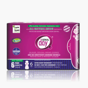 Genial Day - Postpartum Pads-Extra Heavy (6ct)