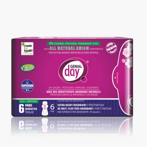 Genial Day - Postpartum Pads-Extra Heavy (6ct)