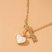Romantic Heart Necklace Copper Zircon Pendant Necklace for women