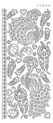 Peel-Off Stickers - Peacock