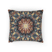 Geometric Mandala Woven Pillow | Boho Mosaic Throw Pillow