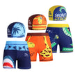 Boys Swimming Trunks with Cap | Kids Polyester Swim Shorts Canada | Size 80-120