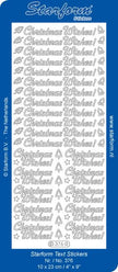 Deco Stickers - Text - Christmas Wishes