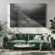 Wall art morning appearance. Hourses