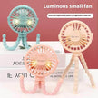 USB Powered summer heat Handheld fan with stand and Night light