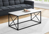 Table de salon blanc / metal noir