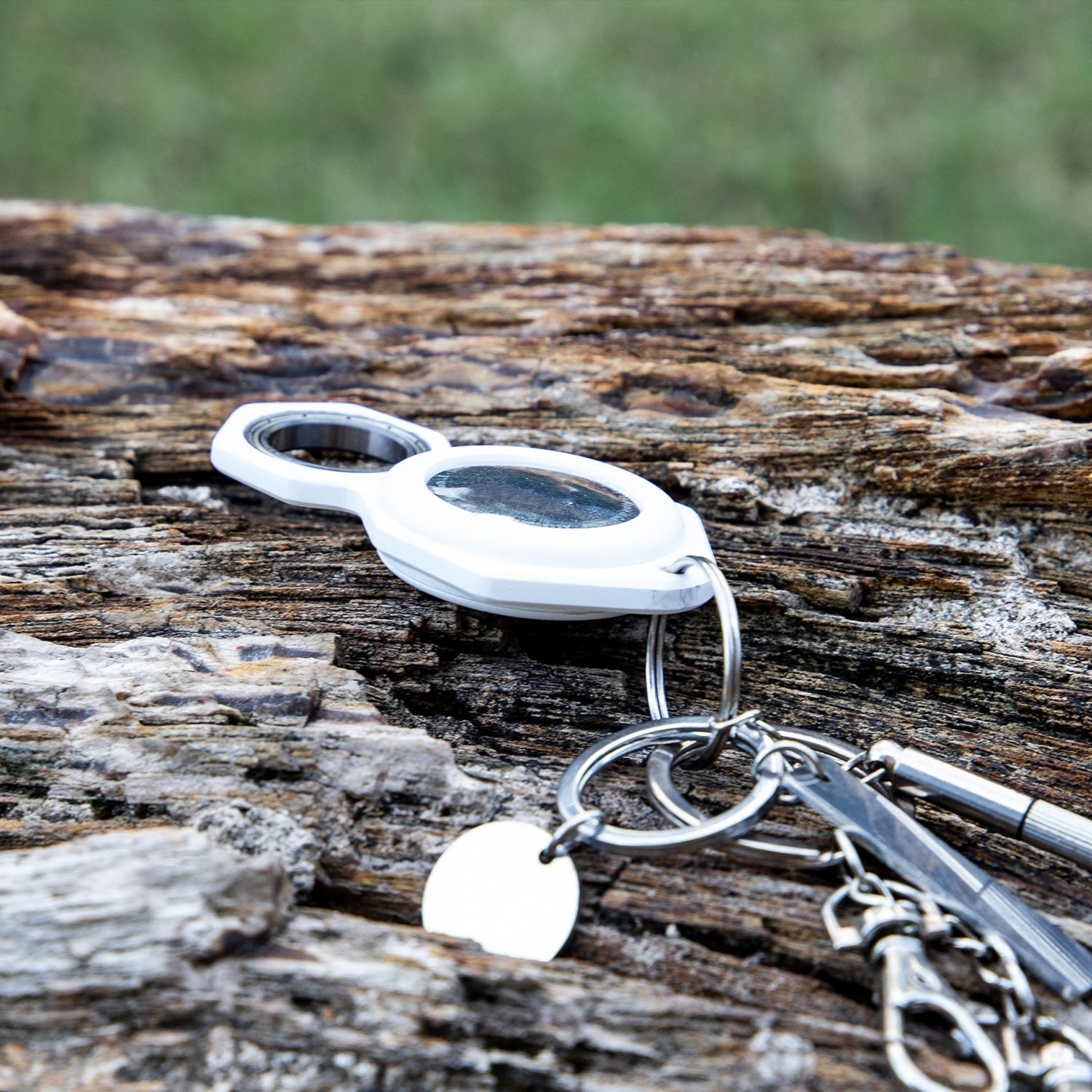 AirTag Keychain Case in Alloy Metal