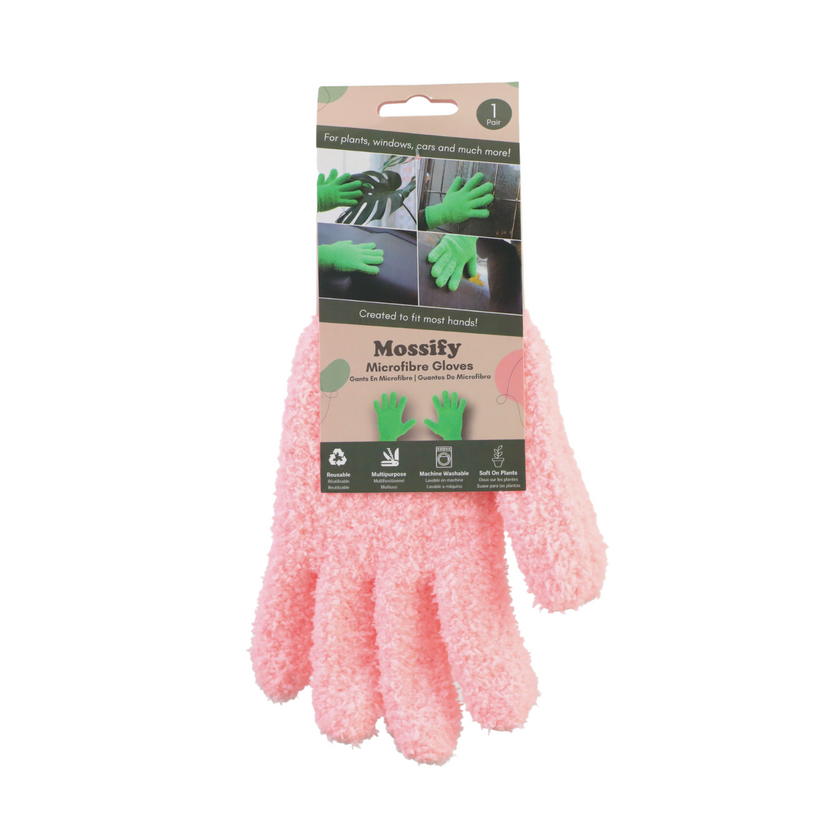 1 Pair Leaf Shining Microfiber Gloves