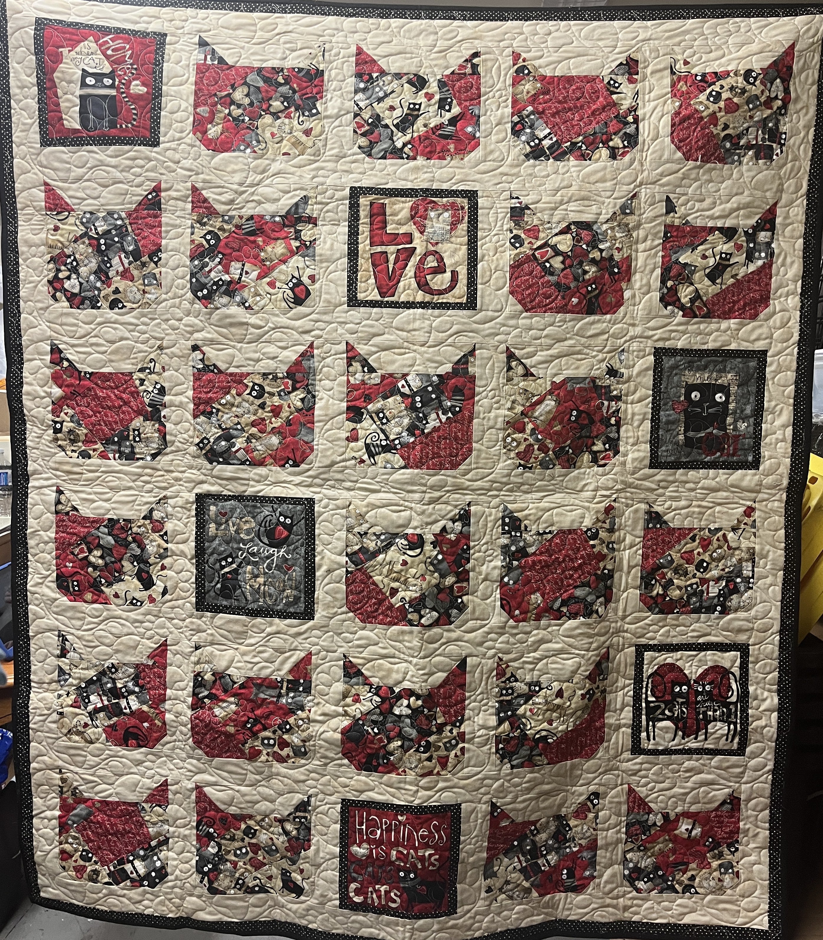 Store Sample- Lap Quilt- Cats